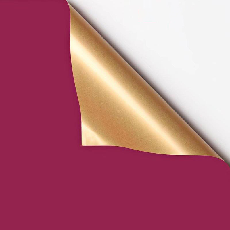 MYHC-17 yksipuolinen Flash Gold, kaksipuolinen kaksivärinen, helmiäiskalvo, kukkakäärepaperi