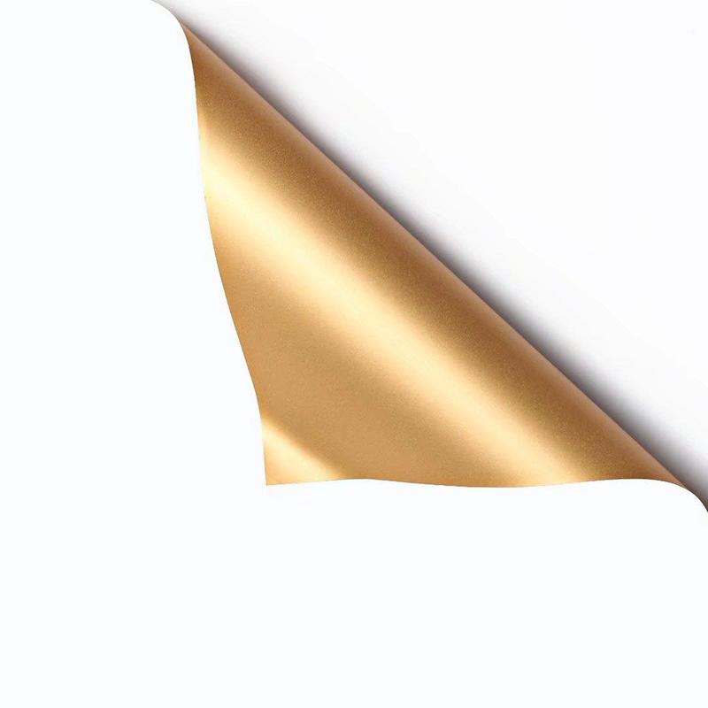 MYHC-17 yksipuolinen Flash Gold, kaksipuolinen kaksivärinen, helmiäiskalvo, kukkakäärepaperi
