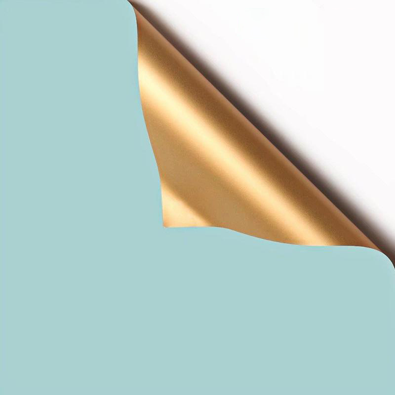 MYHC-17 yksipuolinen Flash Gold, kaksipuolinen kaksivärinen, helmiäiskalvo, kukkakäärepaperi