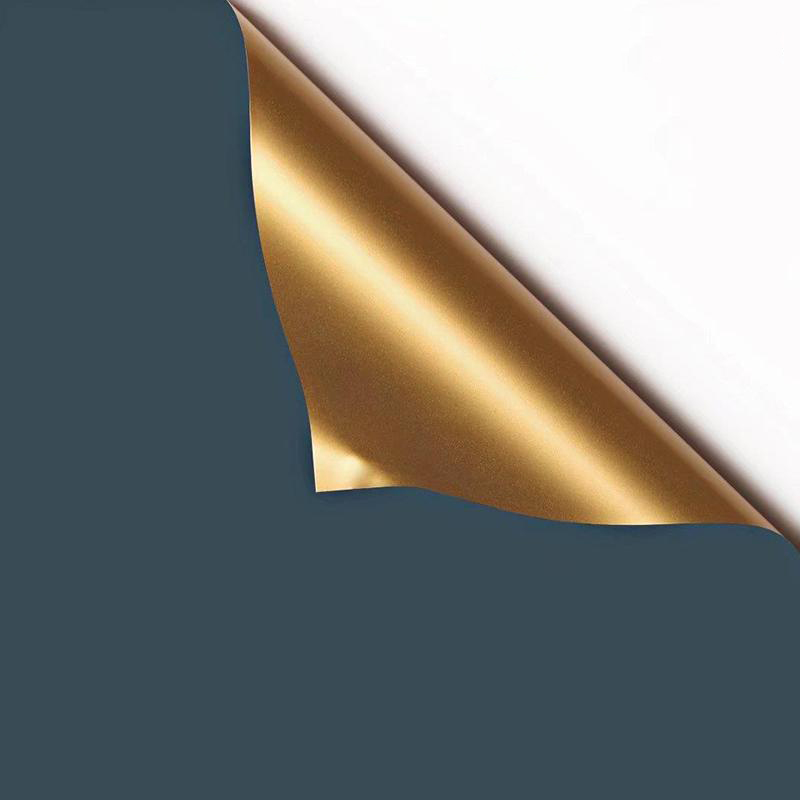 MYHC-17 yksipuolinen Flash Gold, kaksipuolinen kaksivärinen, helmiäiskalvo, kukkakäärepaperi