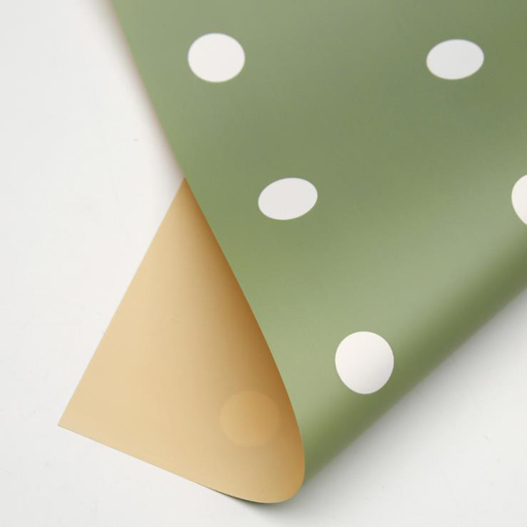 MYHC-24 yksipuolinen polka dot -puuvillakukkakäärepaperi