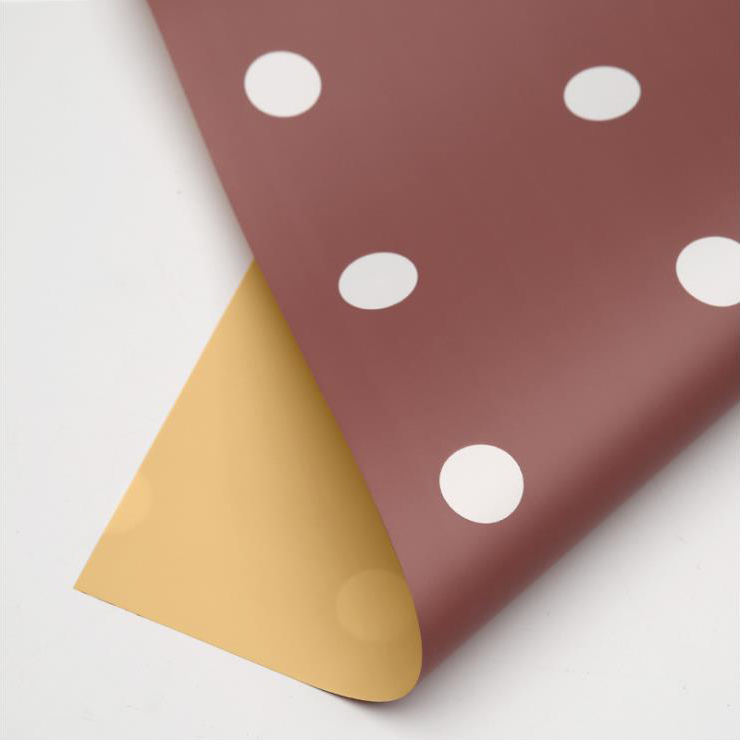MYHC-24 yksipuolinen polka dot -puuvillakukkakäärepaperi