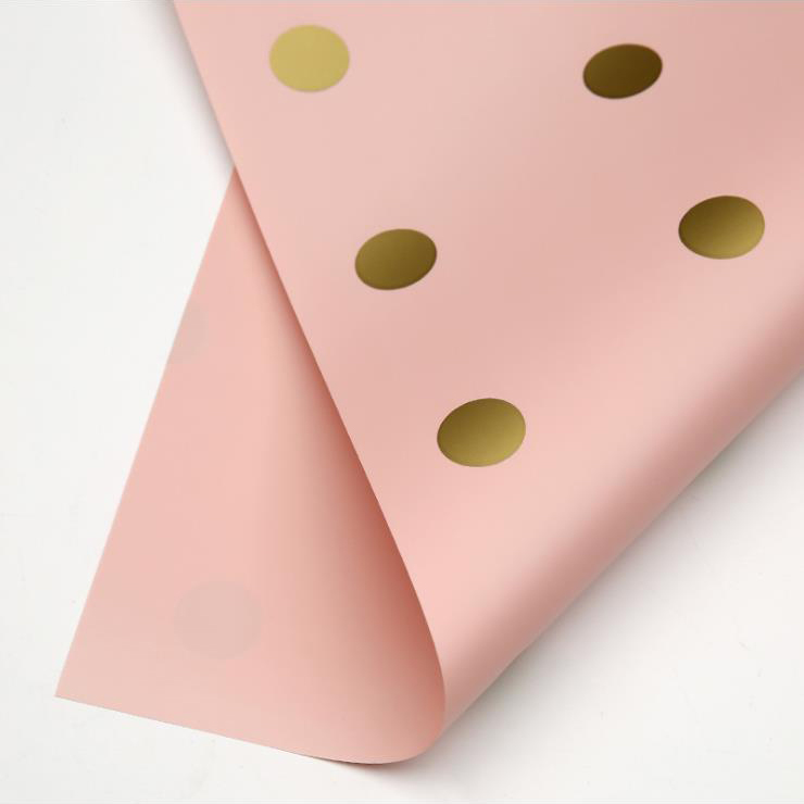 MYHC-24 yksipuolinen polka dot -puuvillakukkakäärepaperi