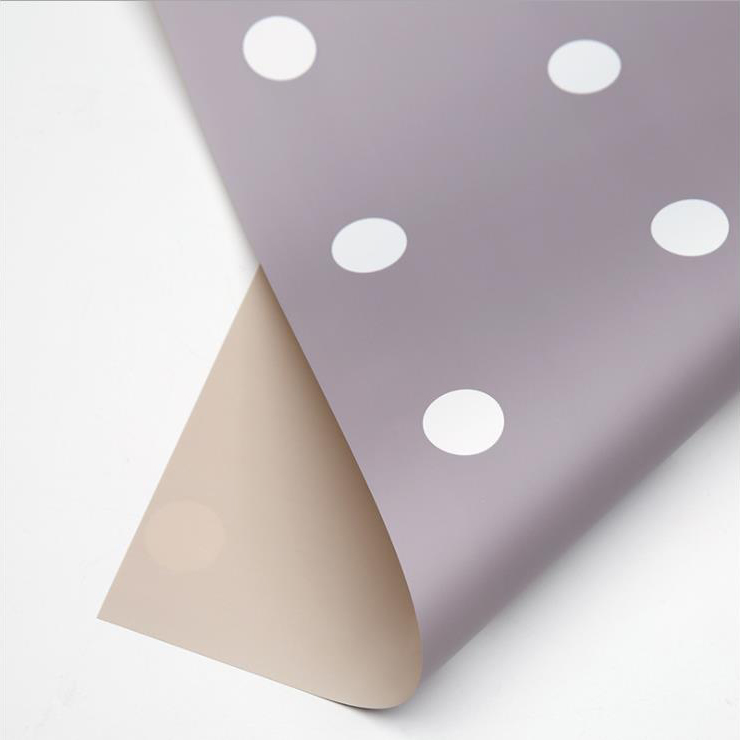 MYHC-24 yksipuolinen polka dot -puuvillakukkakäärepaperi