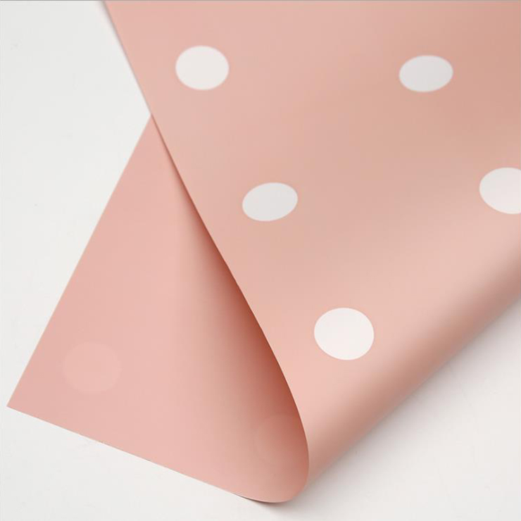 MYHC-24 yksipuolinen polka dot -puuvillakukkakäärepaperi