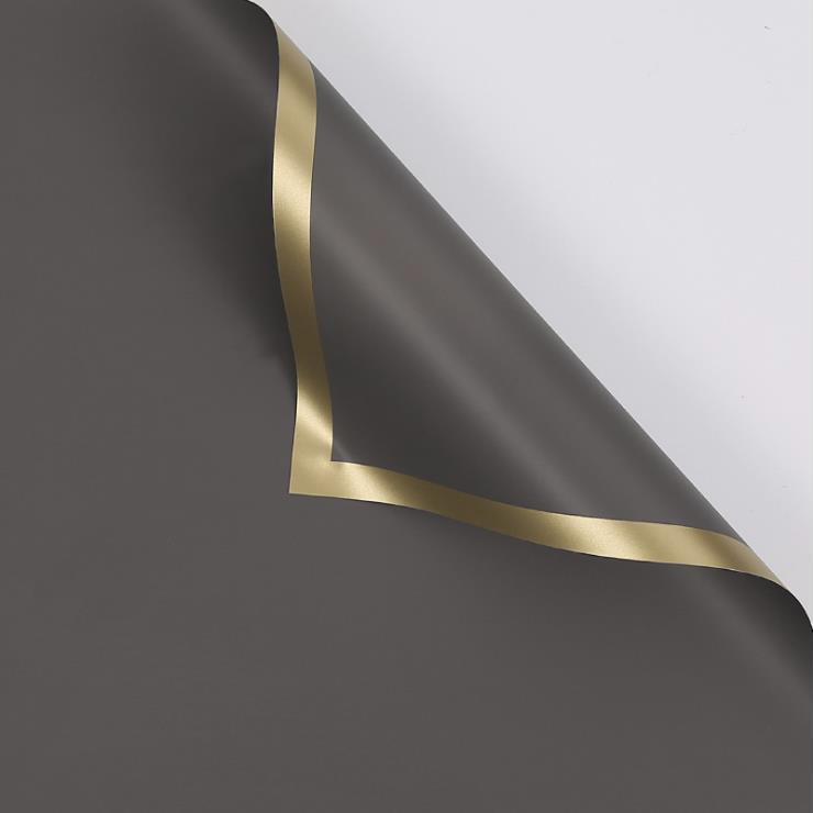 MYHC-27 Gold Edge, kiinteä helmiäiskalvo, kukkakäärepaperi