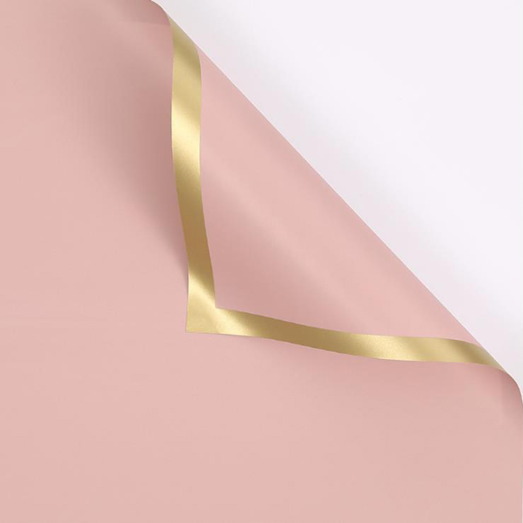 MYHC-27 Gold Edge, kiinteä helmiäiskalvo, kukkakäärepaperi