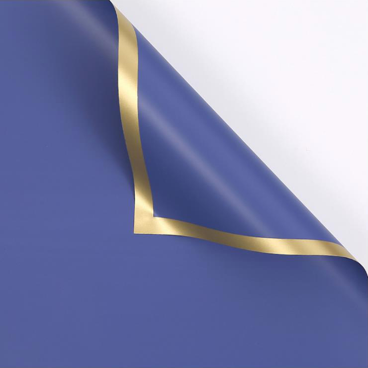 MYHC-27 Gold Edge, kiinteä helmiäiskalvo, kukkakäärepaperi
