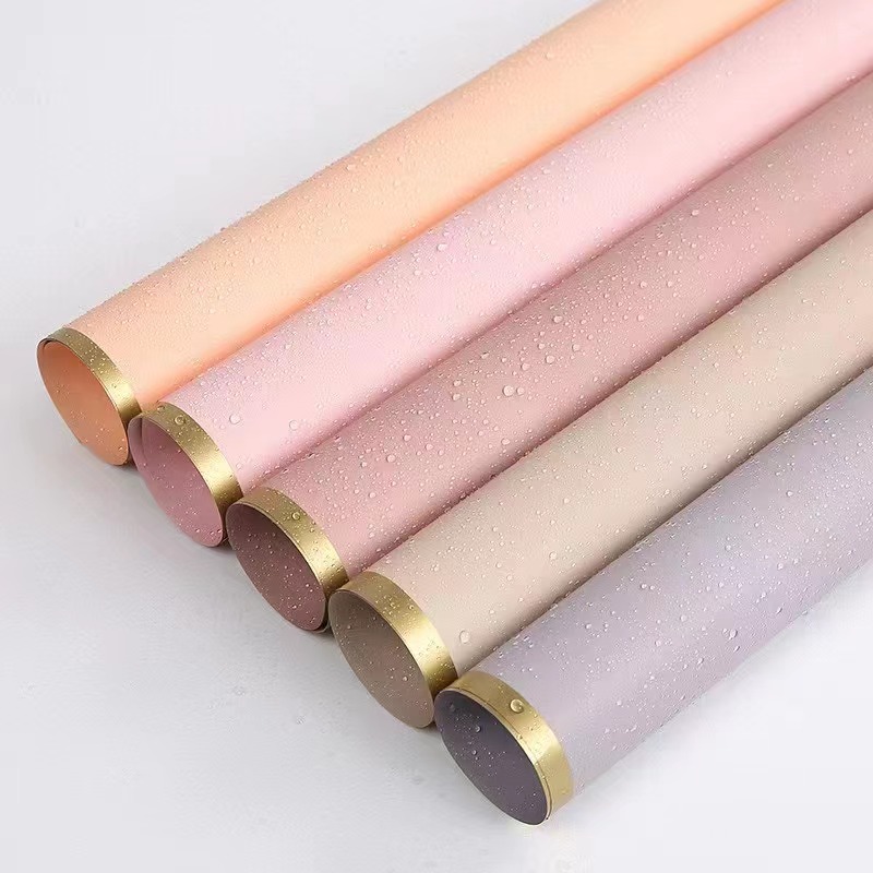 MYHC-27 Gold Edge, kiinteä helmiäiskalvo, kukkakäärepaperi