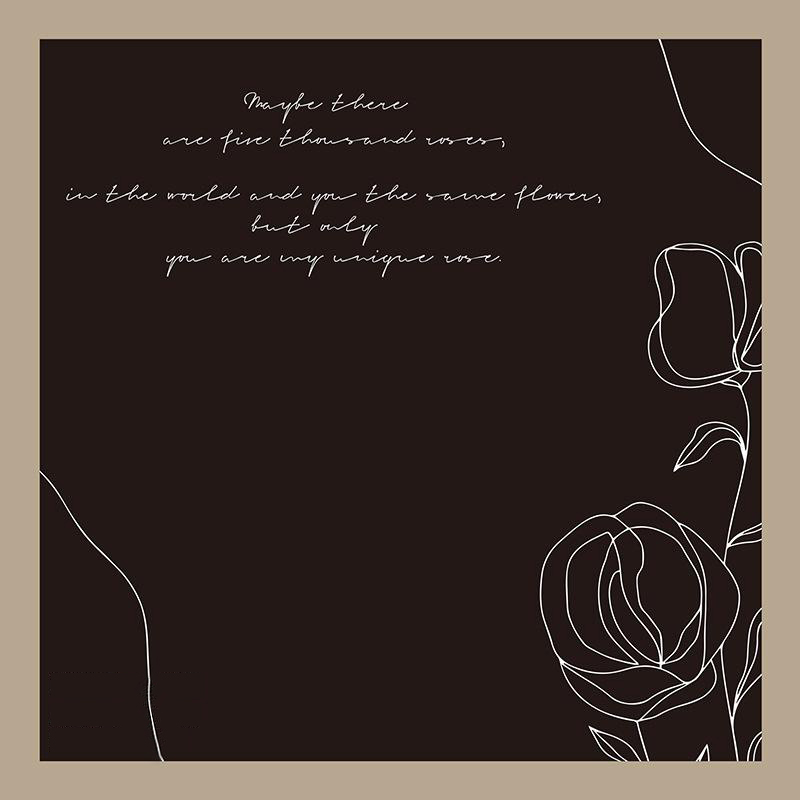 MYHC-42 Simple Style Contrast Border Puuvillakukkakäärepaperi