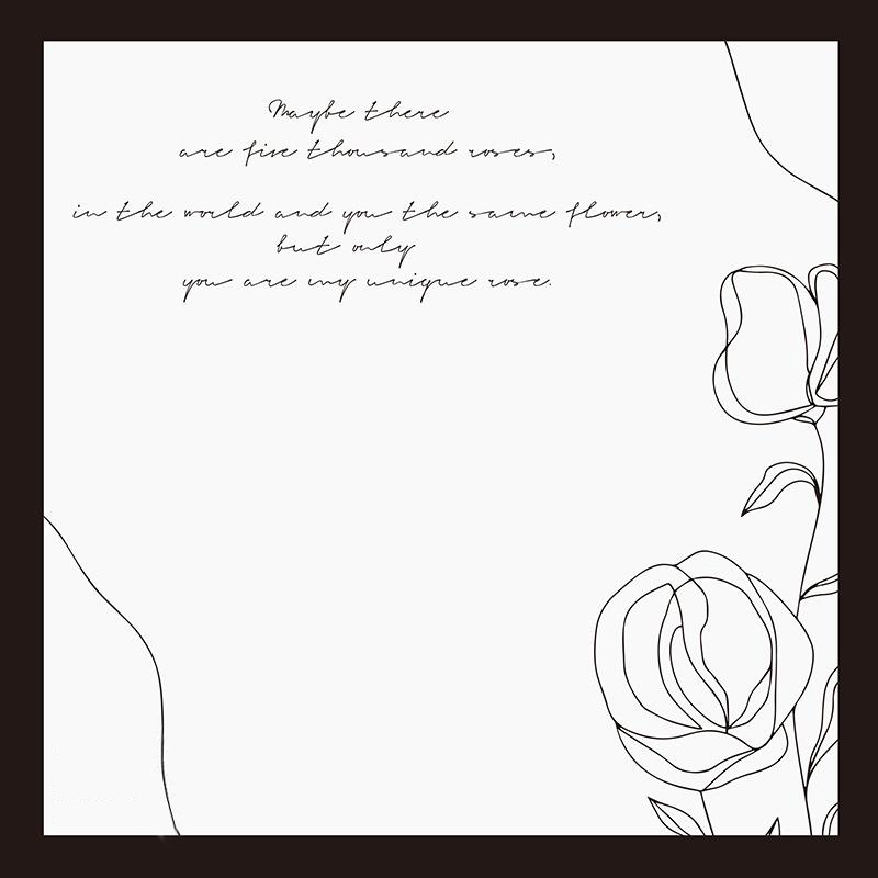 MYHC-42 Simple Style Contrast Border Puuvillakukkakäärepaperi