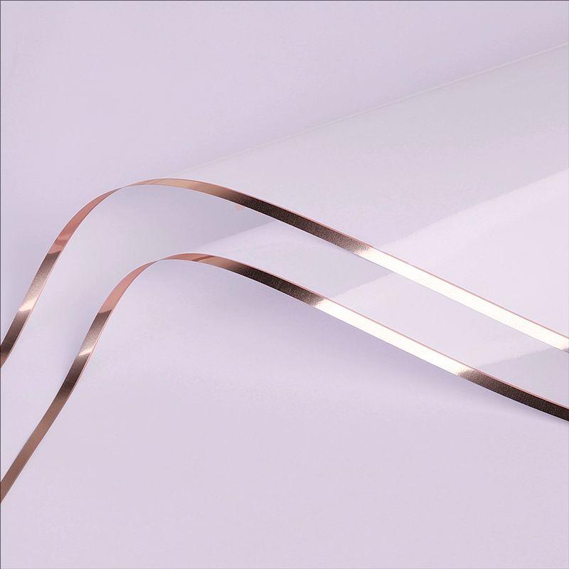 MYHC-72 yksivärinen Gold Edge Water Light -kalvo läpinäkyvä kukkapakkauskalvo