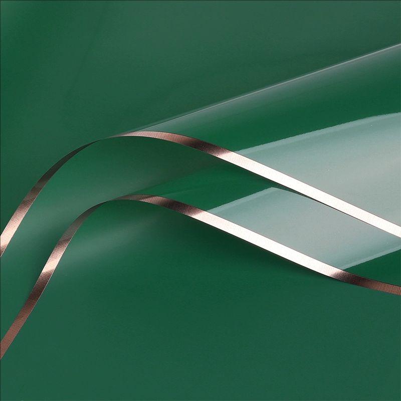 MYHC-72 yksivärinen Gold Edge Water Light -kalvo läpinäkyvä kukkapakkauskalvo