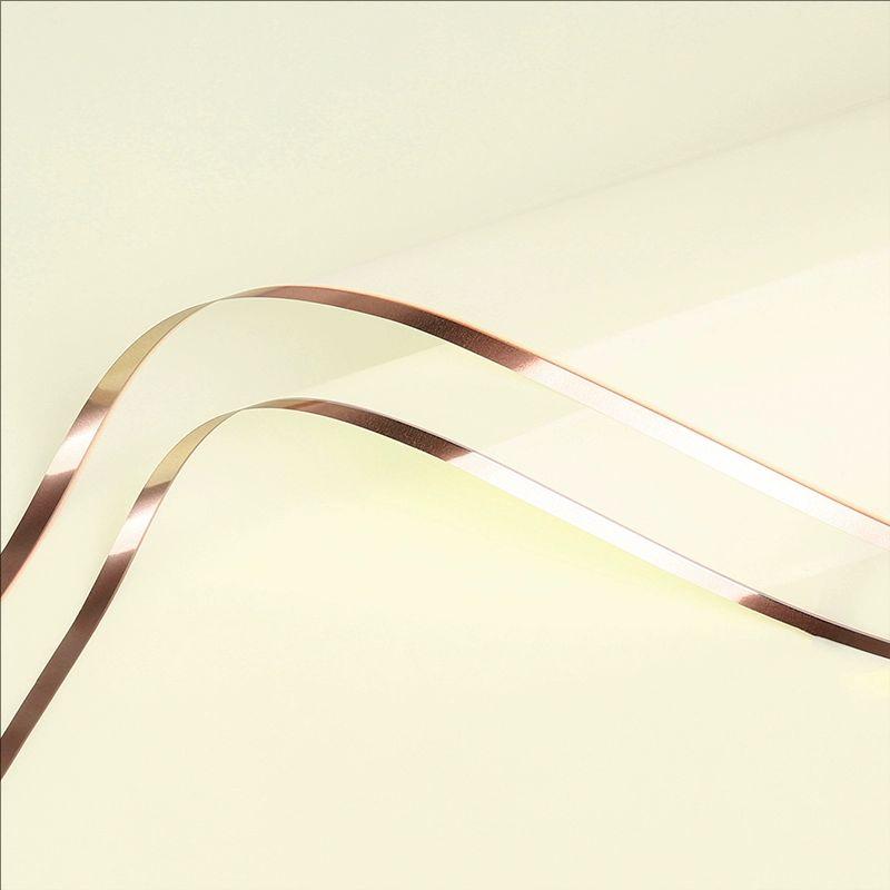 MYHC-72 yksivärinen Gold Edge Water Light -kalvo läpinäkyvä kukkapakkauskalvo