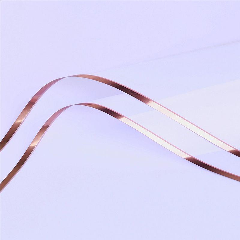 MYHC-72 yksivärinen Gold Edge Water Light -kalvo läpinäkyvä kukkapakkauskalvo