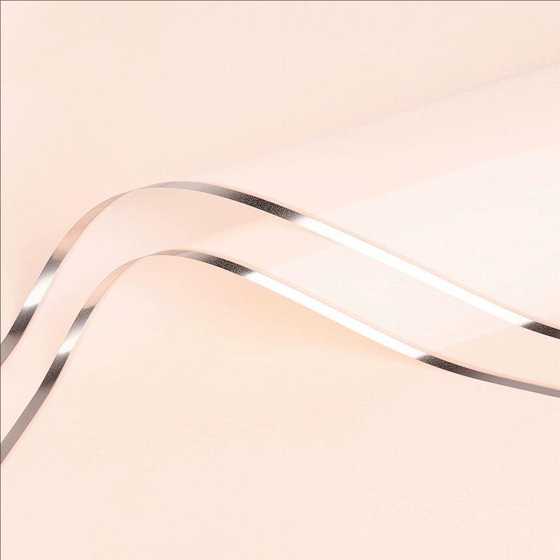 MYHC-72 yksivärinen Gold Edge Water Light -kalvo läpinäkyvä kukkapakkauskalvo