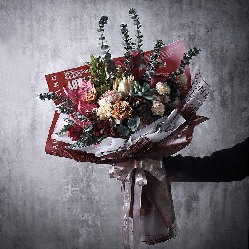 Huurrettu Jelly Flower Wrap -kalvo