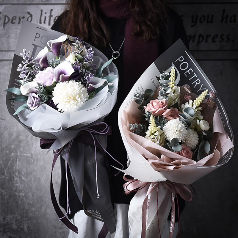 Huurrettu Jelly Flower Wrap -kalvo