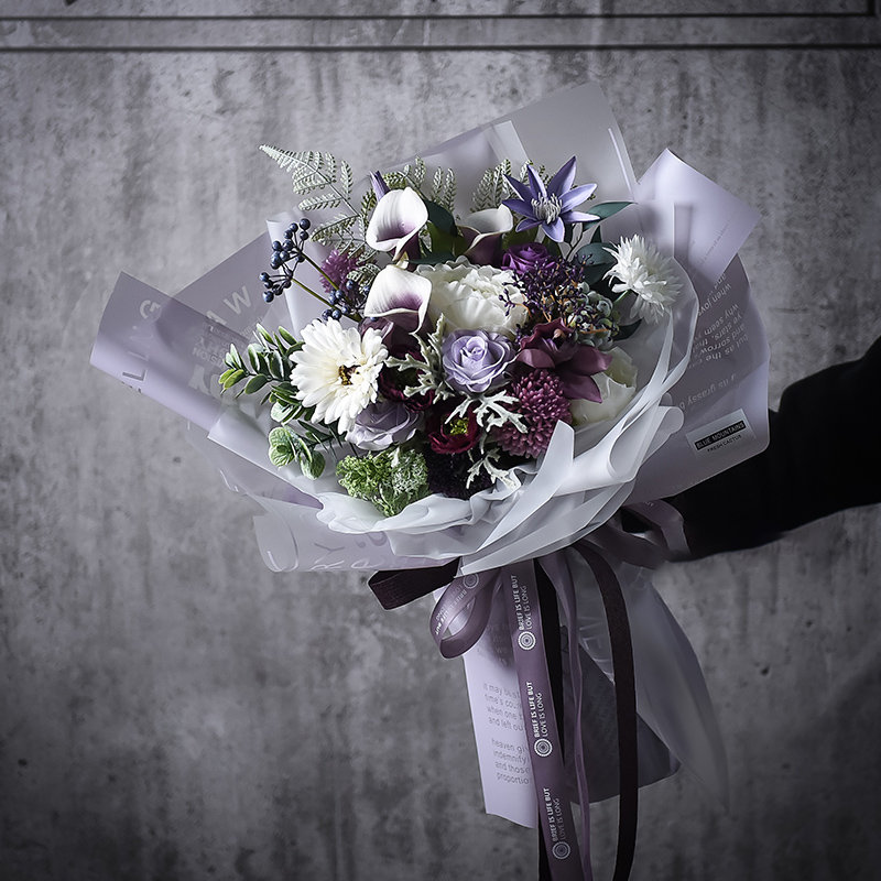 Huurrettu Jelly Flower Wrap -kalvo