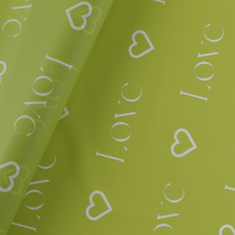 Love Letters Print Design Kukkakääre Nossa-paperi vedenpitävällä pinnoitteella Värikäs