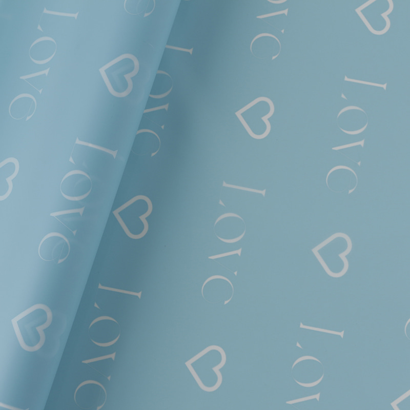 Love Letters Print Design Kukkakääre Nossa-paperi vedenpitävällä pinnoitteella Värikäs