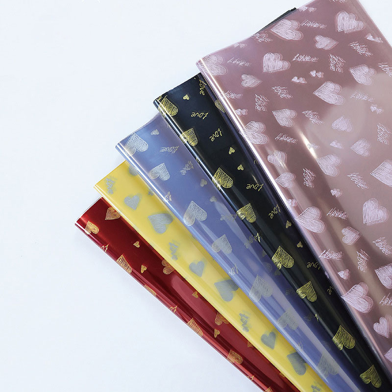 Love Print Design Kukkapakkauspaperi Vedenpitävä paksunnettu, yhdeltä puolelta päällystetty