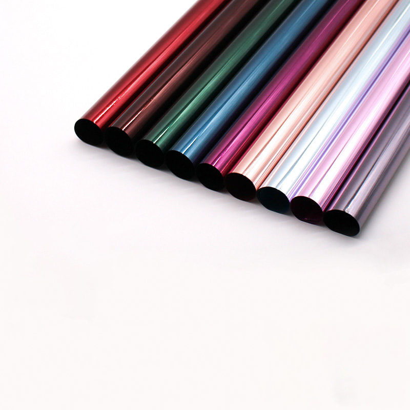Kaksipuolinen hohtava metallikalvokimppukäärepaperi