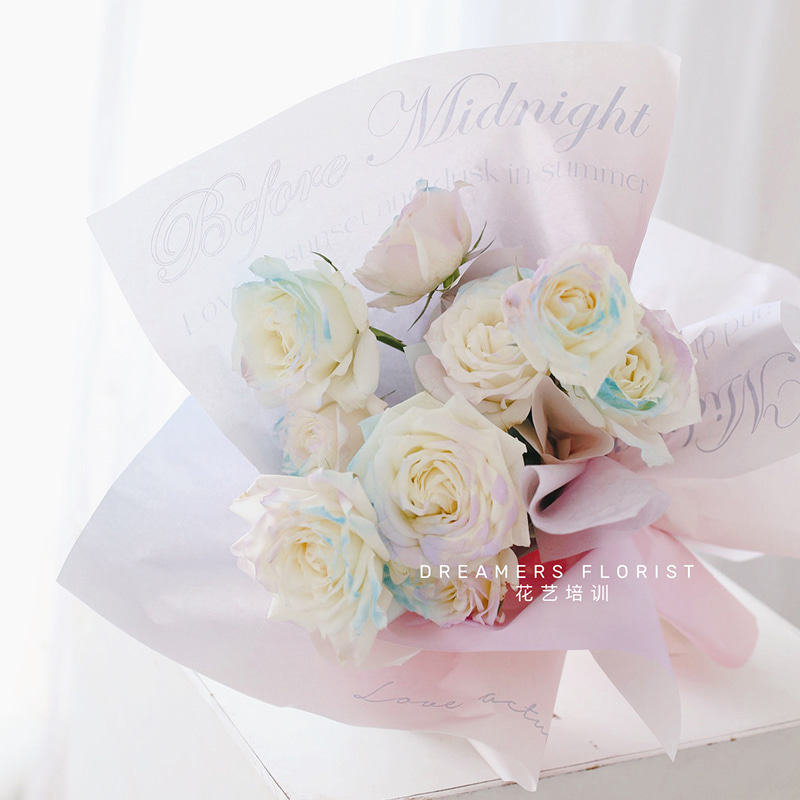 Gradienttitulostus Bouquet-käärepaperi